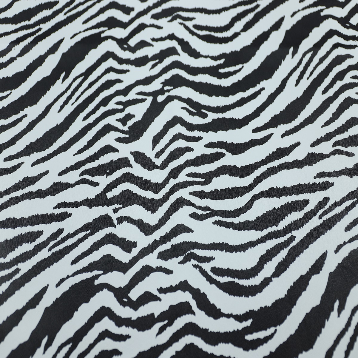 Stretch Elastic 0.7MM Zebra Faux Leather PU Artificial PVC Rexine Recycled Eco-Friendly Soundmuffling Softness Comfortable