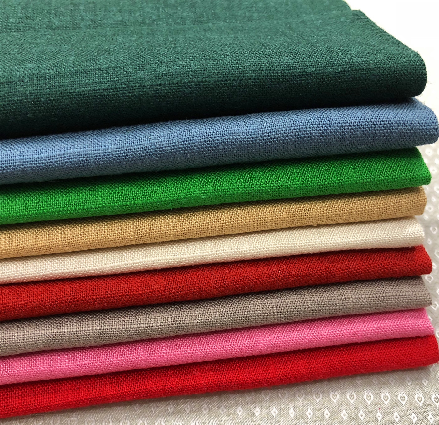12S Linen Solid Dyed fabric